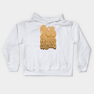 Los Angeles lettering art - warm sands Kids Hoodie